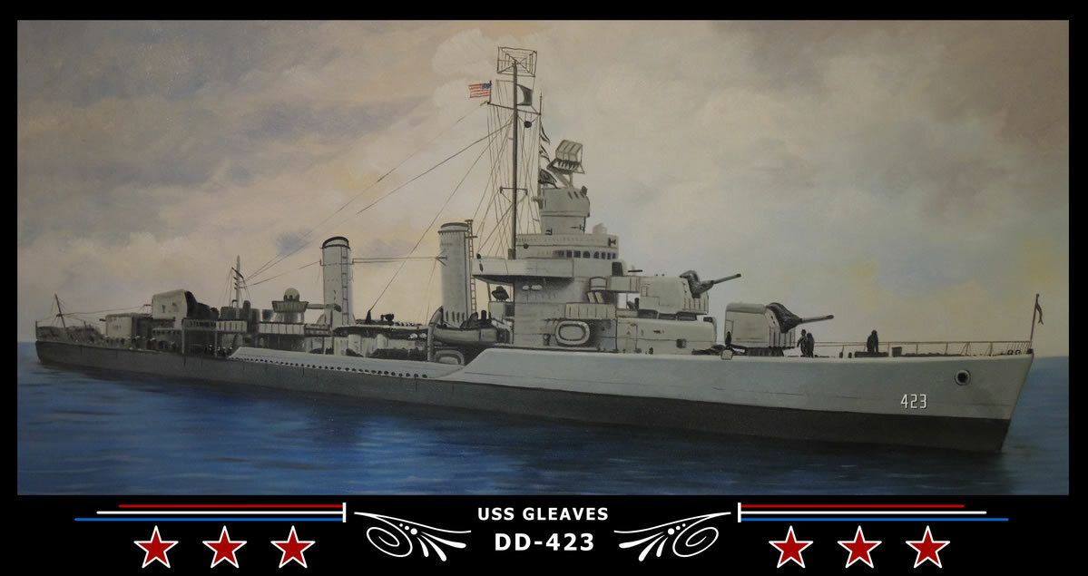 Navy Emporium USS Gleaves DD-423 Art Print