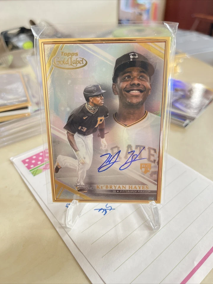 2021 Topps Gold Label - Framed Autographs Gold #FA-KH Ke'Bryan Hayes RC - Image 2 of 2