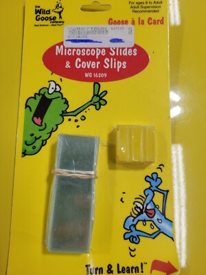 Wild Goose Co. Microscope Slides with Coverslips (10 pack) NEW