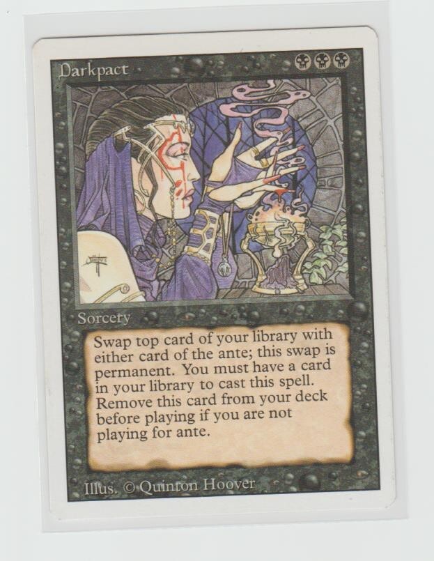 Magic the Gathering ~ MTG ~ 1x Darkpact ~ MP ~ REVISED