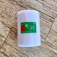 Roll of White Tulle - Unused - 6 inches x 100 yards