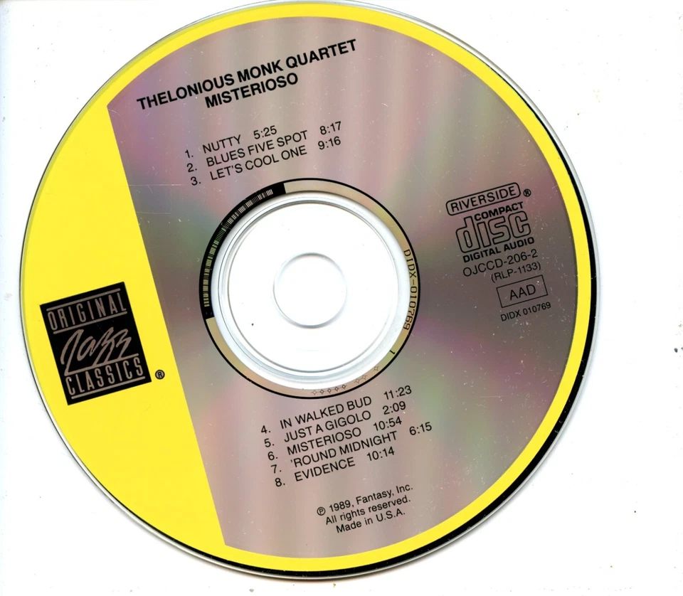 Thelonious Monk Quartet - Misterioso - Image 3 of 3