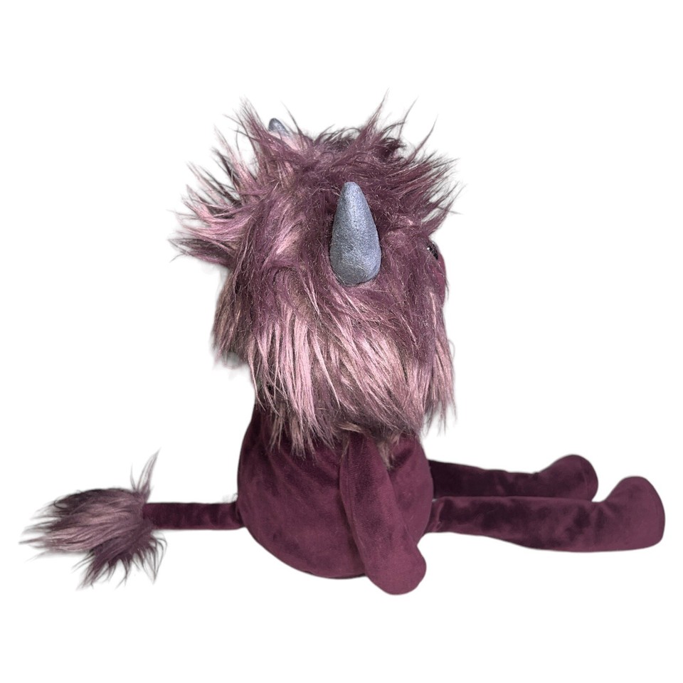 Jellycat Gibbles Monster Dark Purple Retired Plush Doll 17” Inches