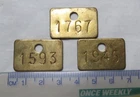 $3.95 EACH ONE BEVERCOTES NCB COLLIERY NOTTINGHAM GB UK PIT CHECK TOKEN BRASS