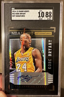 2014 NBA Hoops Kobe Bryant Hot Signatures #62 AUTO SGC 10/8.5 | eBay