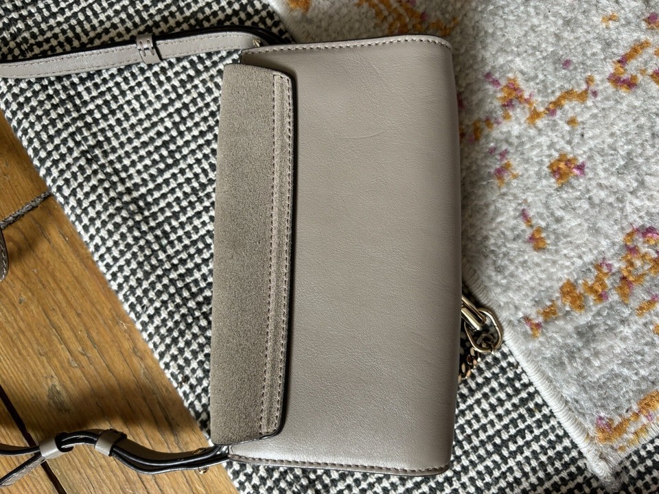 Chloé Nude Suede Cross Body Bag Authentic With Dust Bag | eBay