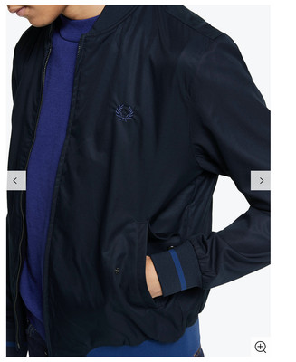 fred perry blue bomber jacket