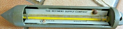 THE REFINERY SUPPLY CO. TULSA & HOUSTON,BRASS,PLUMB THERMOMETER GAS & OIL