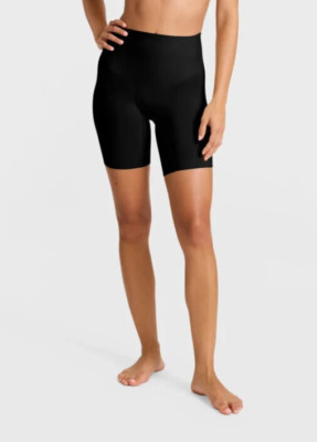 NWT! Commando Women's Sz S Zone Smoothing Long Leg Shaping Short CC120 Black