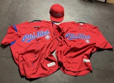 Philadelphia Phillies Vintage MLB Jerseys Sz Xl + New Era 59Fifty SnapBack Hat