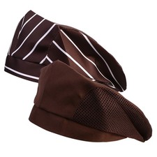 2 Pcs K&uuml;chenkappe Chefs Hats Kochm&uuml;tzen F&uuml;r Erwachsene Kochkappe