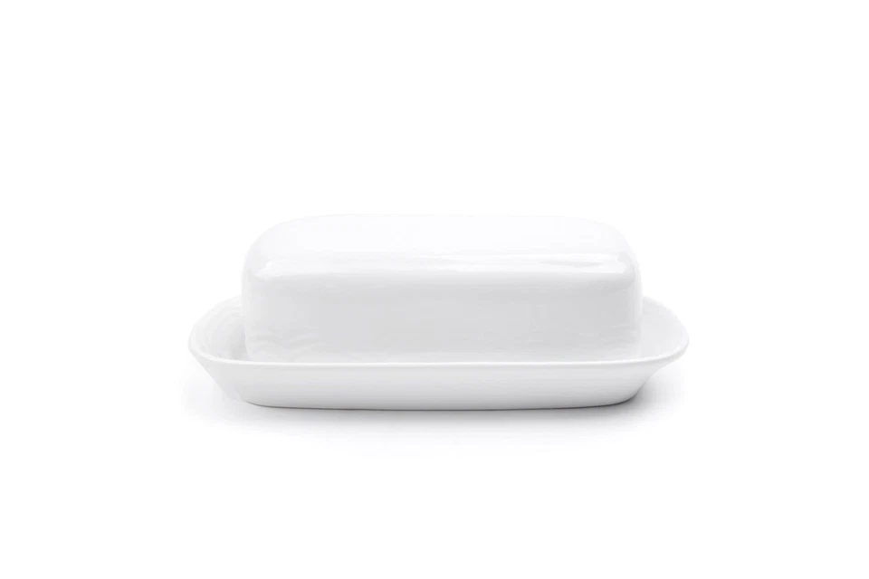 Butter Dish, White Stoneware - Image 2 of 4