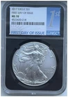 2017 Silver Eagle - FDOI - NGC MS70