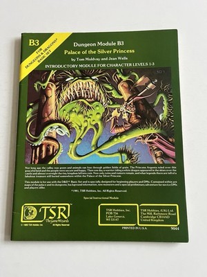 Dungeons and Dragons Palace of the Silver Princess TSR 1981