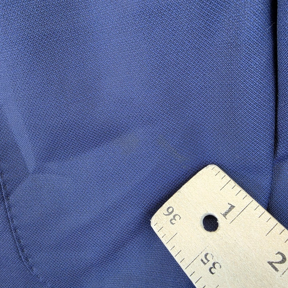 Blazer Peter Millar Para Hombre Mediano Azul Marino 100% Lana Dos Botones Parche Bolsillos MS19J00 Foto 3 de 4