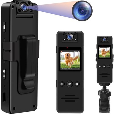 TANGMI Bodycam, 180° Drehbares Objektiv 1080P HD Video  Audio Kleine Kamera, ...
