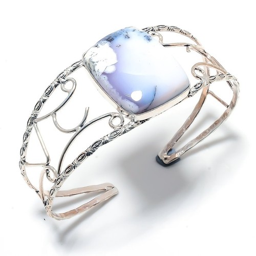 Mantraroma Bracciale In Argento 925 VALA Fatto A Mano Con Pietra Preziosa (Quarzo Rosa) - Lunghezza 20 Cm - 3