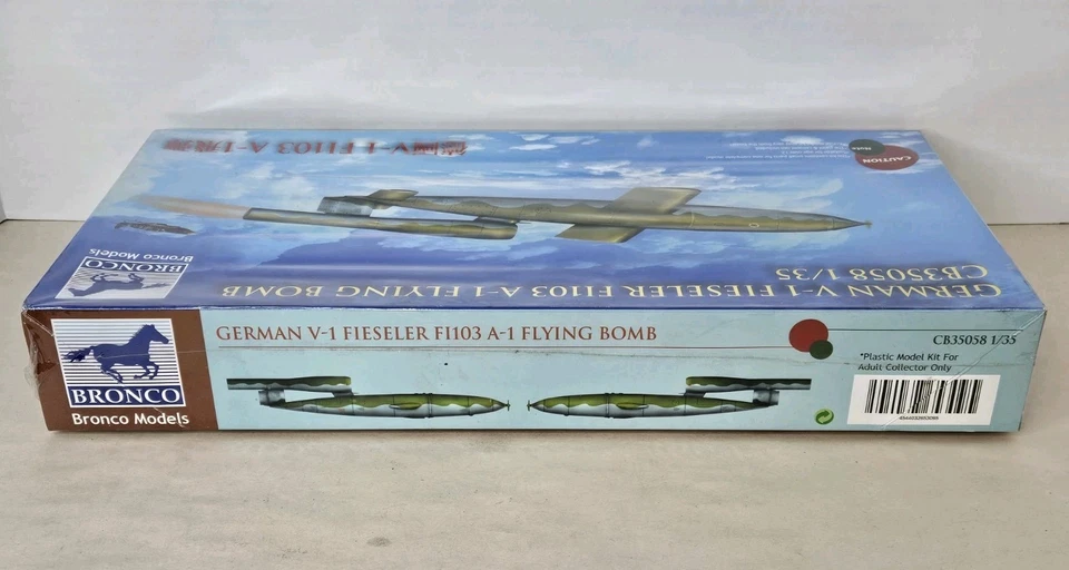 Kit de avión modelo bomba voladora Bronco 1/35 V-1 Fieseler Fi103 A-1 CB35058 SELLADO Foto 3 de 4