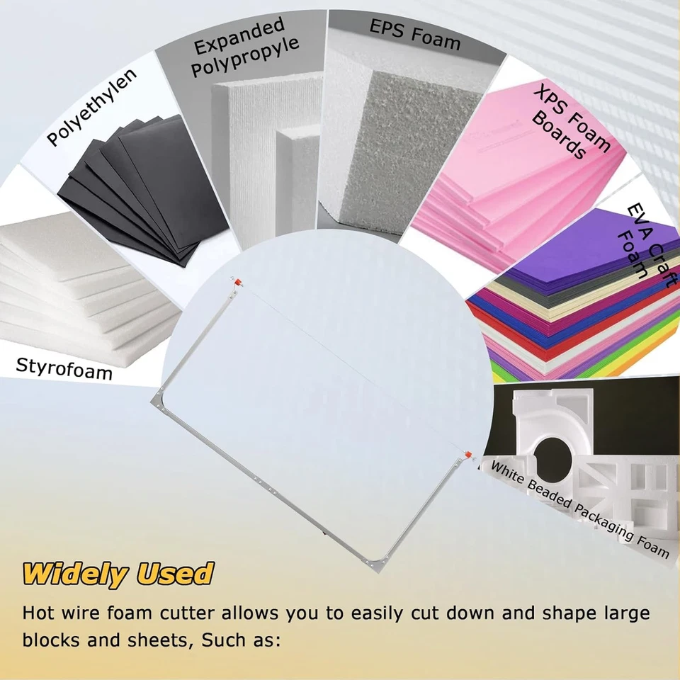 Cortador de espuma de alambre caliente ajustable de 4 pies con fuente de alimentación ajustable de calor múltiple Foto 3 de 4