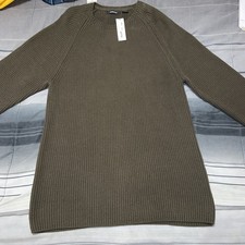 NWT CLAIBORNE Men's Sweater Crew Neck Long Sleeve Pullover Oliver Green Sz XXL