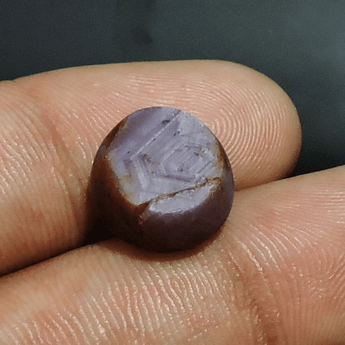 16.50Cts Natural Star Ruby 13x8mm Round Shape Cabochon Loose Gemstone - Picture 3 of 3