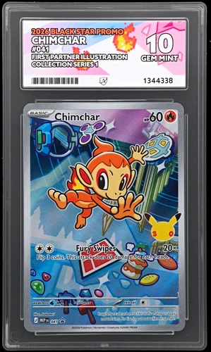 Chimchar 041 - 2026 Black Star Promo - ACE 10 Gem Mint - Holo Graded