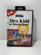 NTSC RARE Alex Kidd In Shinobi World Sega Master System SMS CIB w/Blue Label
