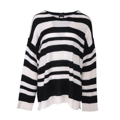 Max Mara Damen Pullover Gr. XL Weekend gestreift Wollmischung Max Mara Weekend