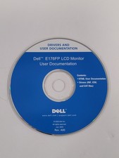 Dell E176FP LCD Monitor User Documentation CD 2005 Loose Disc