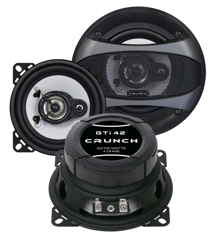 Crunch GTI42 Haut-Parleur Coaxial 2 Voies 10 cm 50 WRMS @ 4 Ohm 1 Paire - Photo 1/1