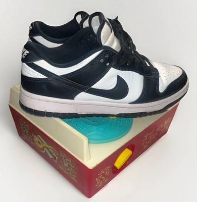 Nike Dunk Low Retro Panda Black White Leather Shoes Women s 7.5 DD1503-101