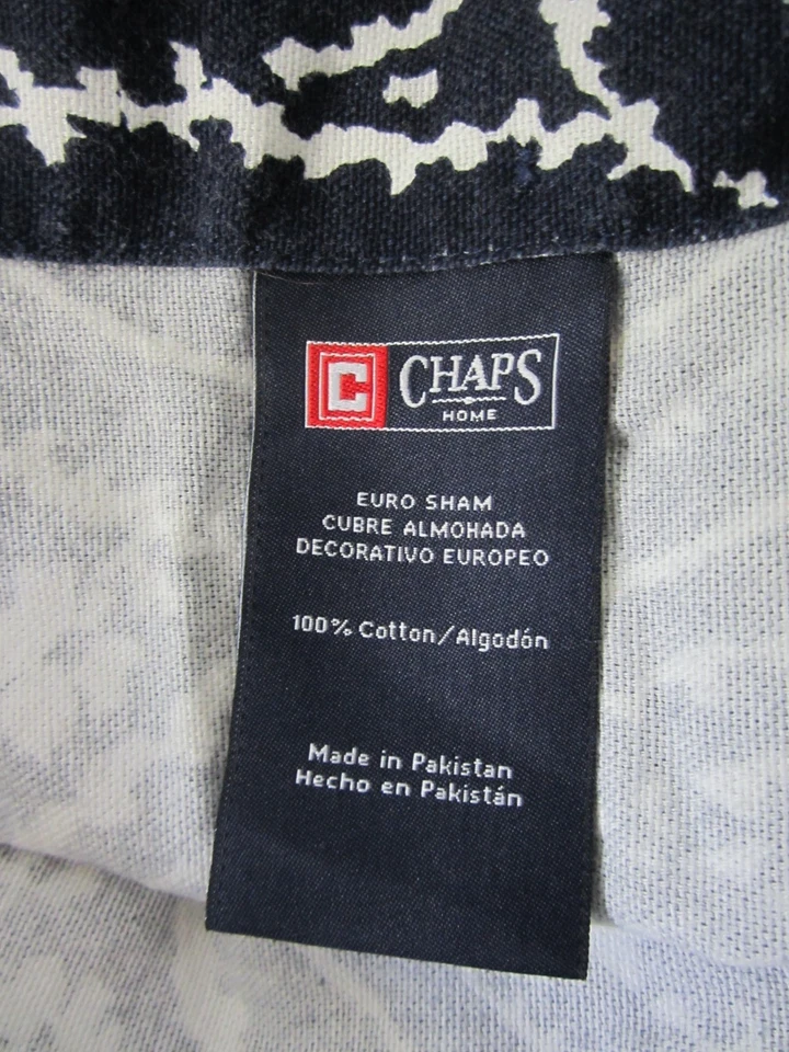 "CHAPS Home 2 Allistair Azul Paisley Tamaño EURO Almohada Fundas Cierre de Botón 28""" Foto 3 de 4