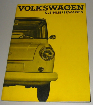 Betriebsanleitung Volkswagen VW Kleinlieferwagen Fridolin Typ 147 Stand 01/1965