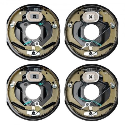 Electric Trailer Brake Assembly, 10'' x 2-1/4'', 2 Pairs Self-Adjusting Electric B