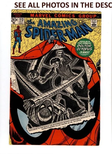 The Amazing Spider-Man #113 OCT 1972 FN Marvel Comics (HG)