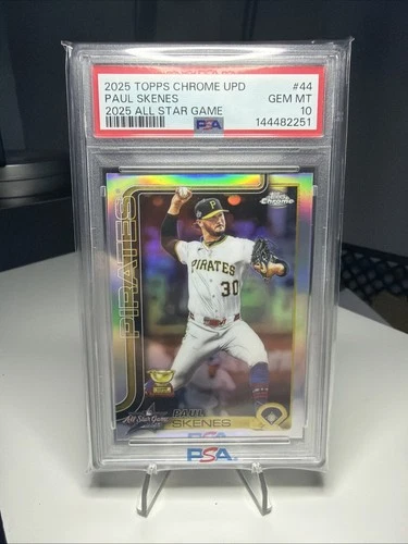 2025 TOPPS CHROME UPDATE PAUL SKENES REFRACTOR PSA 10-GEM MT