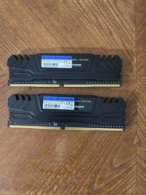 EVGA PC4-19200 16GB (2x8GB) DDR4 2400 Desktop Memory RAM 16G-D4-2400-MR.