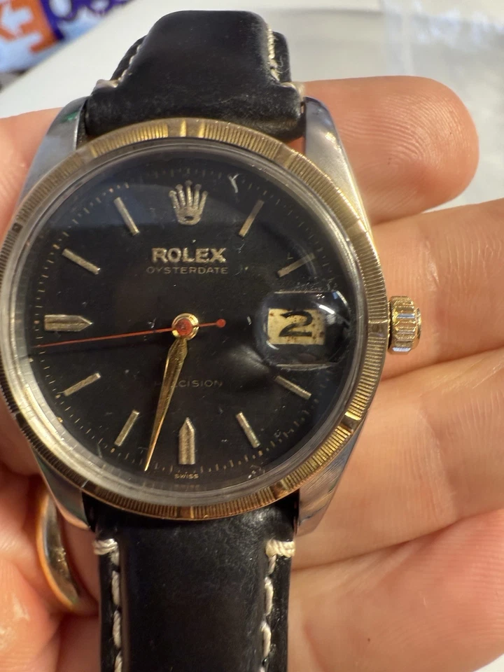 Rolex 34mm Oysterdate Vintage Manual Wind Watch 6994 - Image 2 of 4