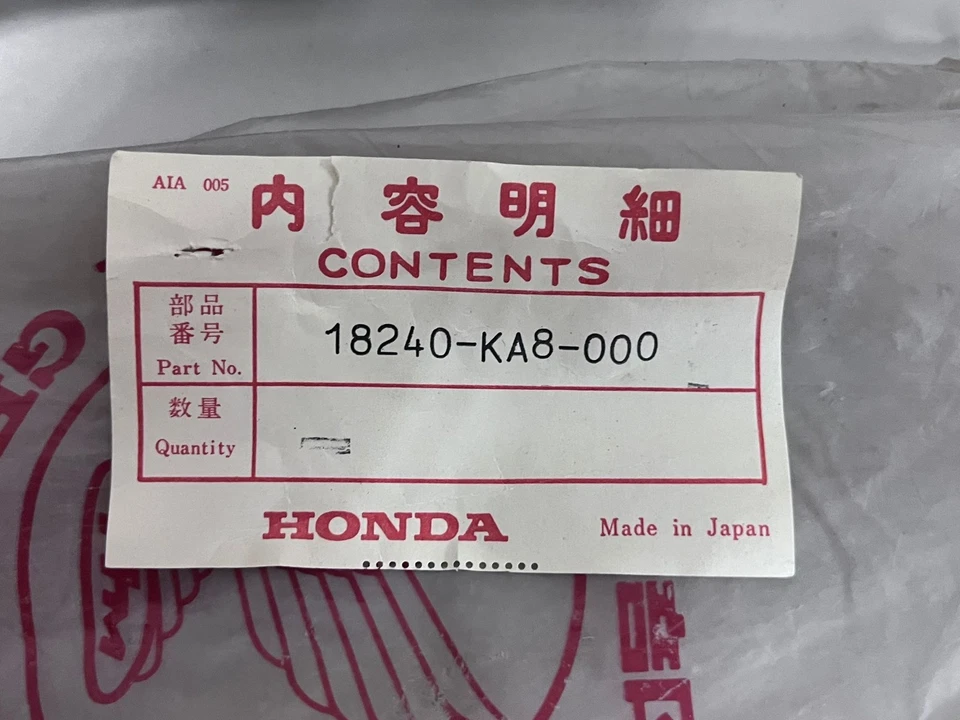 PROTECTOR TUBO ESCAPE HONDA XL100S XR100 1981-1982 # 18240-KA8-000 OEM (700)IR Foto 4 de 4