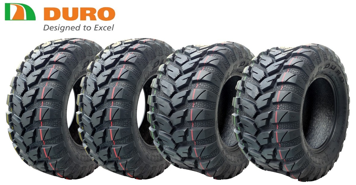 4 DURO 26X9X12(F) 26X11X12(R) ATV Tires Fits Kawasaki MULE PRO-DXT
