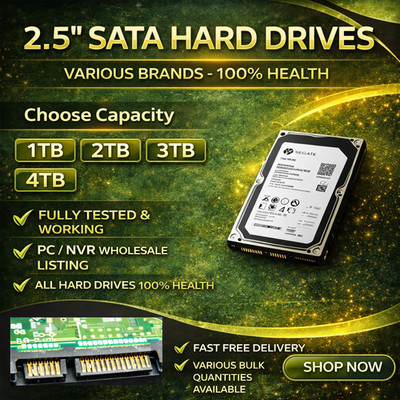 2,5'' Festplatte SATA 1TB 2TB 3TB 4TB verschiedene - Ps3 Ps4 PC Laptop Großhandel