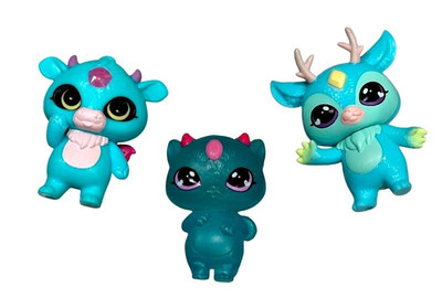 Magic Mixies Mixlings Lot of 3 Figures Series 1 Salma Jumo Geckler 2 Inch