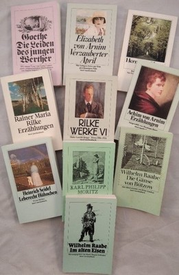 Klassiker, Insel Verlag, Konvolut von 10 Bänden [10 Bücher]. Raabe, Wilhelm, J.