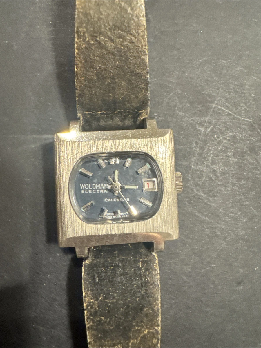 Working Vintage Woldman Swiss Women\'s Manual Wind watch 16mm Fit 6in\