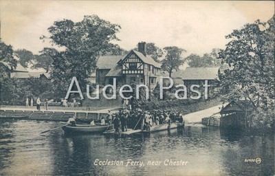 Eccleston Ferry in der Nähe von Chester UK ca. 1910 Valentinstag Serie Vintage Postkarte