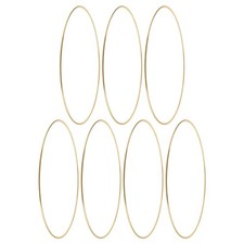 7 Pcs Floral Metal Hoop Decoration Circle Dreamcatcher Round Rings