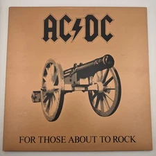 AC/DC - For Those About to Rock (We Salute You) Vinyl Lp - Gatefold SD 11111 VG+