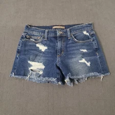 Joe's Jeans Shorts Womens Size 26 Blue Cut Off Short Distressed 