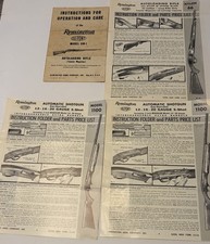 VTG  Remington Instruction Folders And Parts  List Model 550-1 Nylon 66, 2-1100