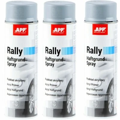 1K Grundierung 3 x 500ml Grau Matt Spray Haftgrund Acryllack Primer Füller APP - Bild 1 von 4